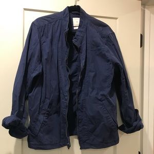 Navy blue bomber